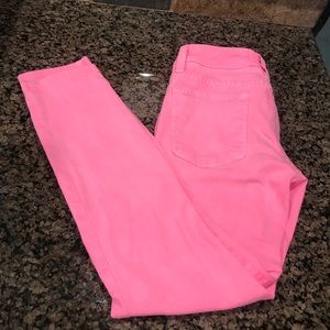 Neon Pink BeBe skinny jeans